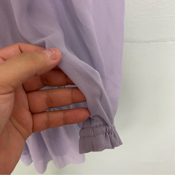 Aritzia Wilfred Tempest Mini Dress Long Sleeve Purple XS‎ 75604 - Picture 3 of 11